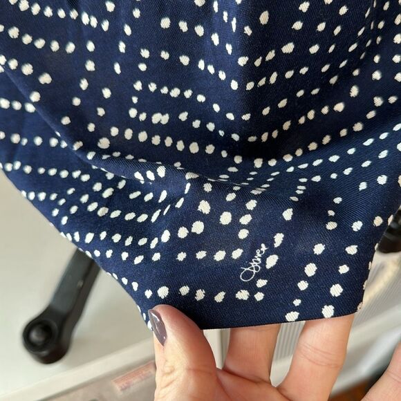 Diane Von Furstenberg Size 4 Dhalia Batik Midnight Faux Wrap Side-Tie Dress Silk - Picture 7 of 16